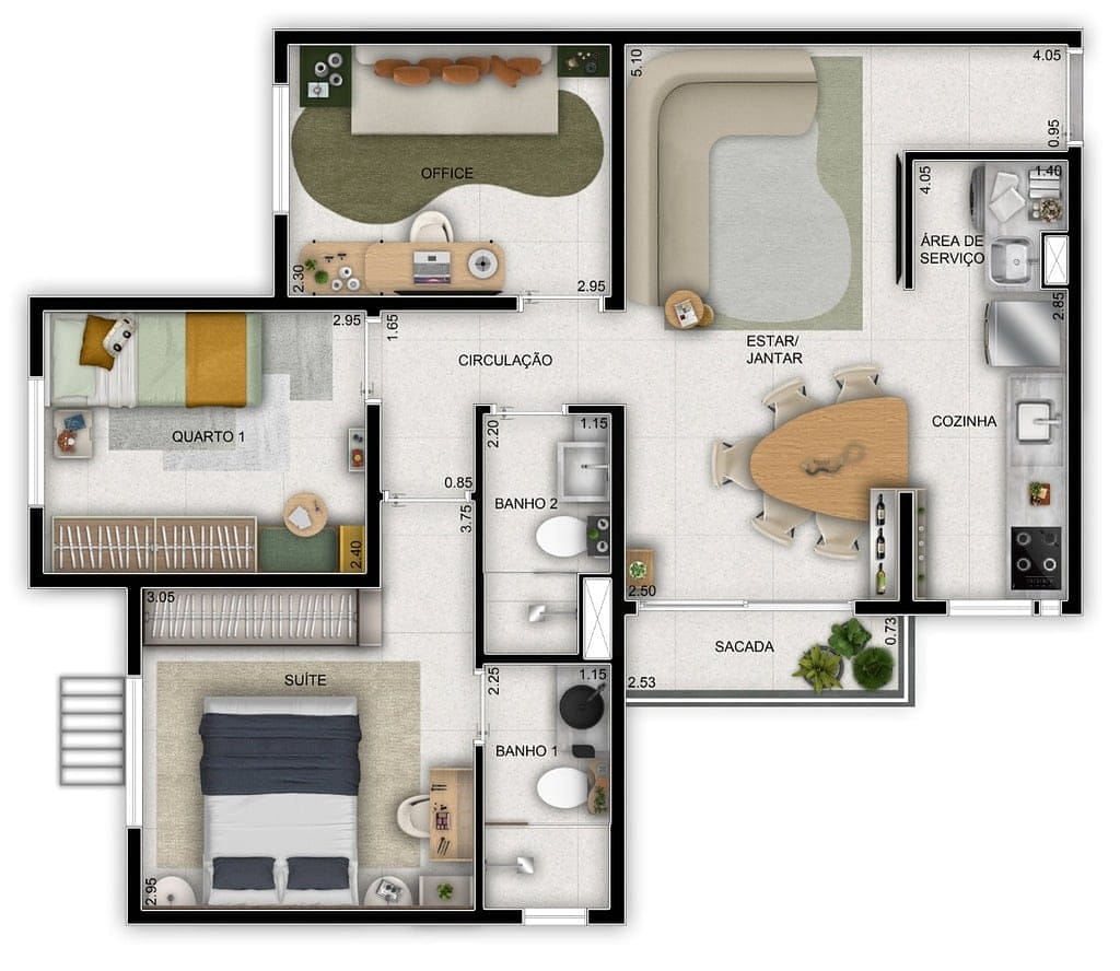 Apartamento, 3 quartos, 61 m² - Foto 18