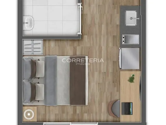 Studio 1 quarto e 1 banheiro, à venda, no bairro Vila das Belezas em São Paulo