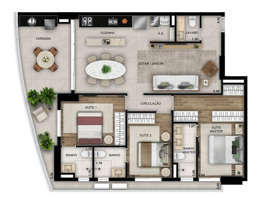 Apartamento, 3 quartos, 116 m² - Foto 31