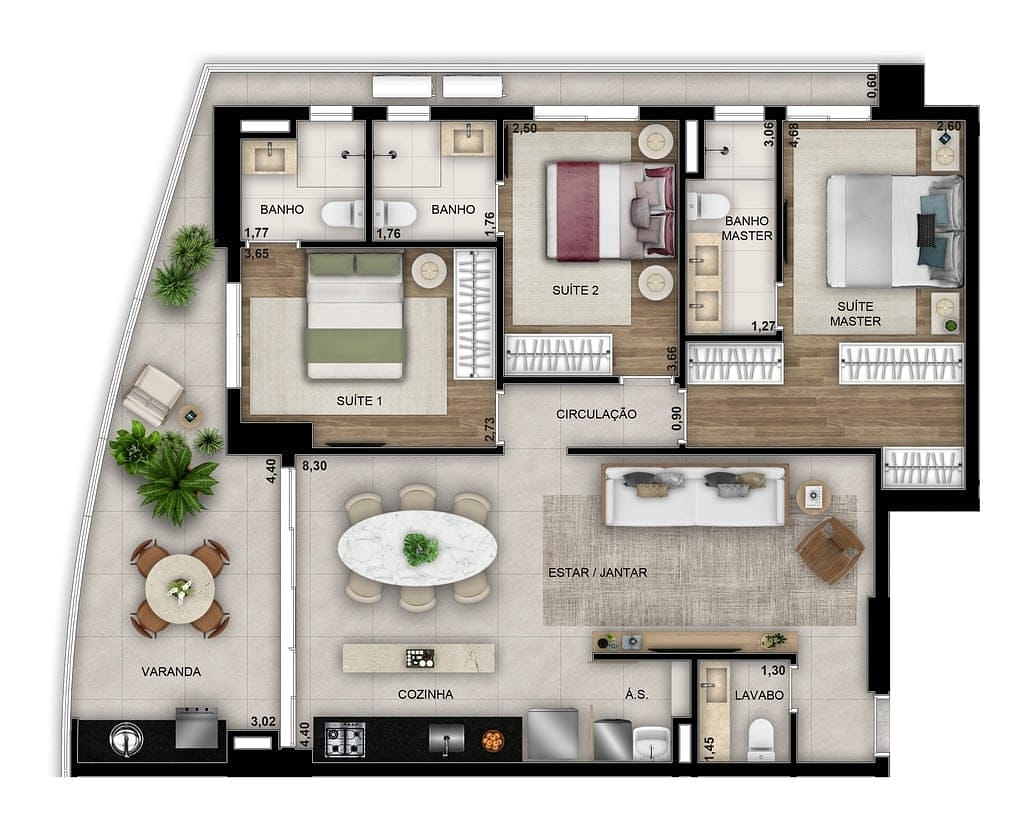 Apartamento, 3 quartos, 116 m² - Foto 33