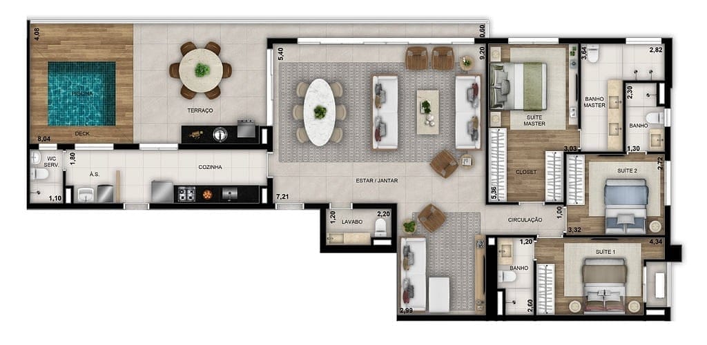 Apartamento, 3 quartos, 116 m² - Foto 34