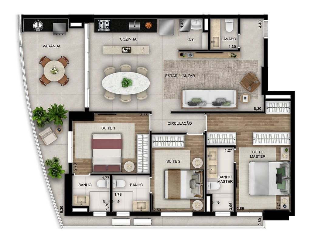 Apartamento, 3 quartos, 100 m² - Foto 31