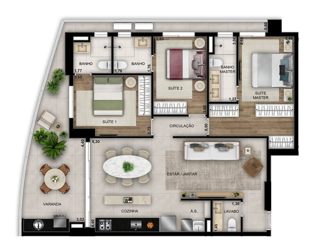 Apartamento, 3 quartos, 100 m² - Foto 33