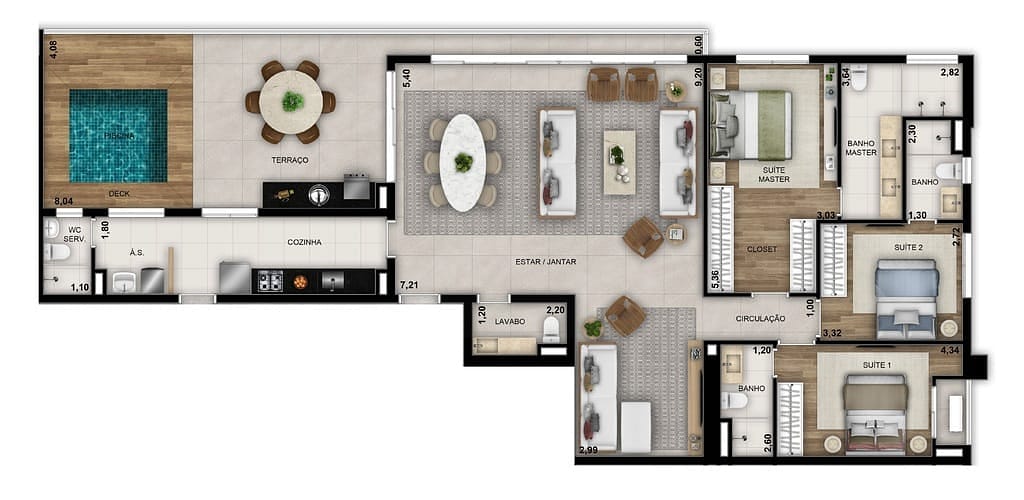 Apartamento, 3 quartos, 100 m² - Foto 34