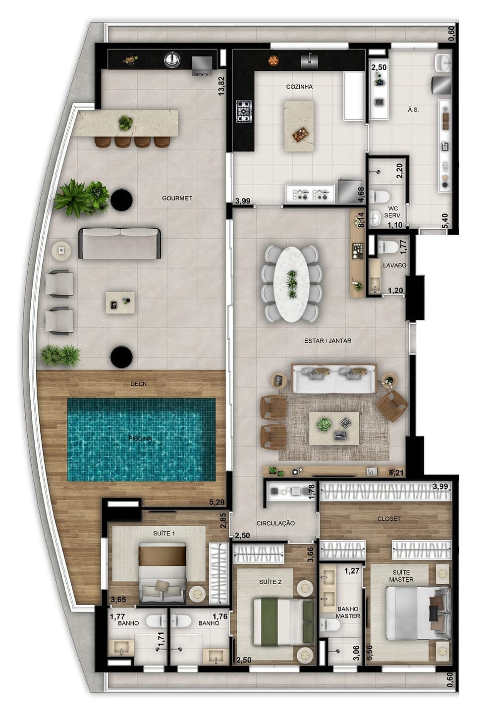 Apartamento, 3 quartos, 100 m² - Foto 36