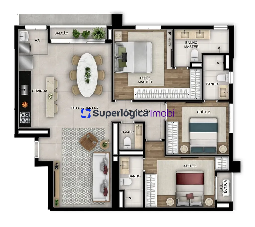 Apartamento, 3 quartos, 100 m² - Foto 29