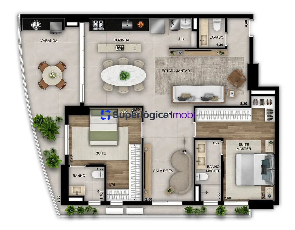 Apartamento, 3 quartos, 100 m² - Foto 32