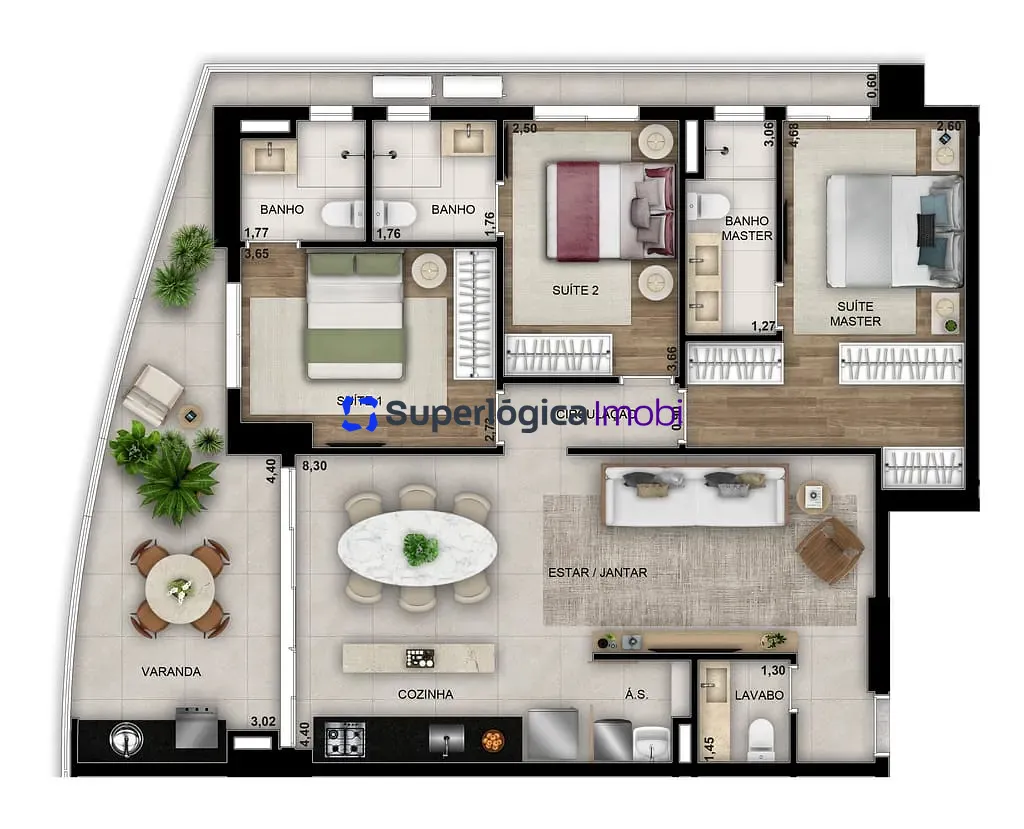 Apartamento, 3 quartos, 100 m² - Foto 33