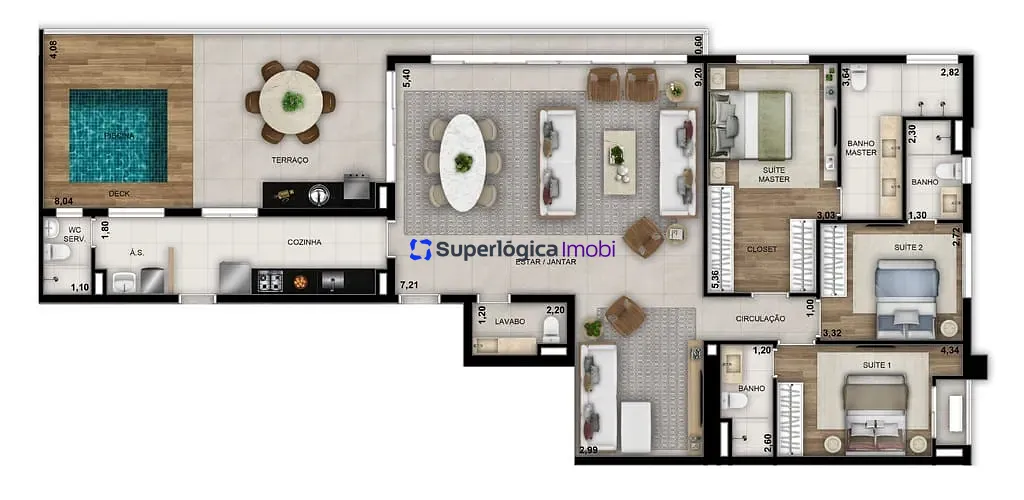 Apartamento, 3 quartos, 100 m² - Foto 34