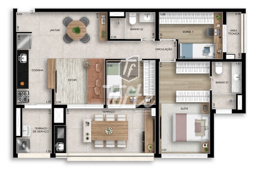 Cobertura, 2 quartos, 140 m² - Foto 22