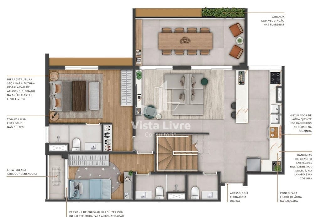 Cobertura, 3 quartos, 173 m² - Foto 26