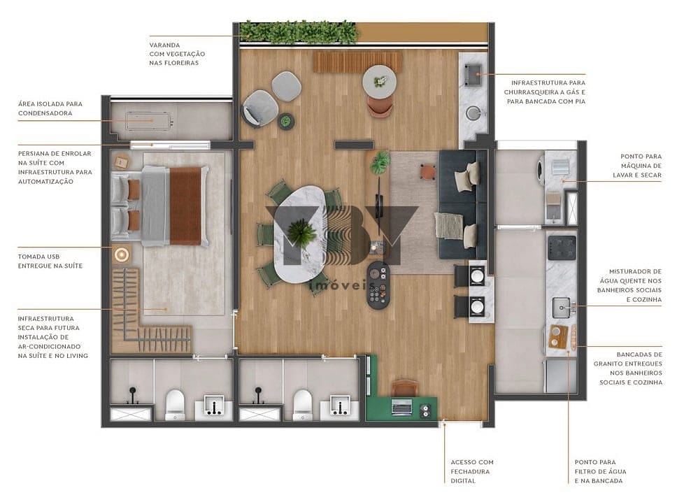 Apartamento à venda com 2 quartos, 69m² - Foto 23