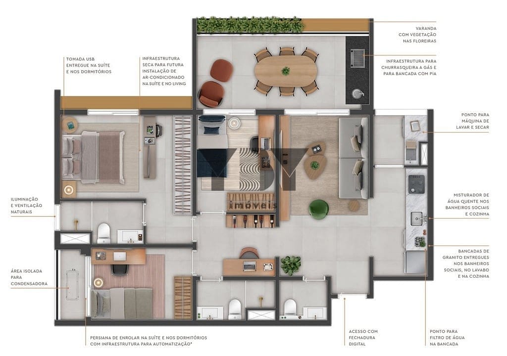 Apartamento à venda com 2 quartos, 69m² - Foto 24