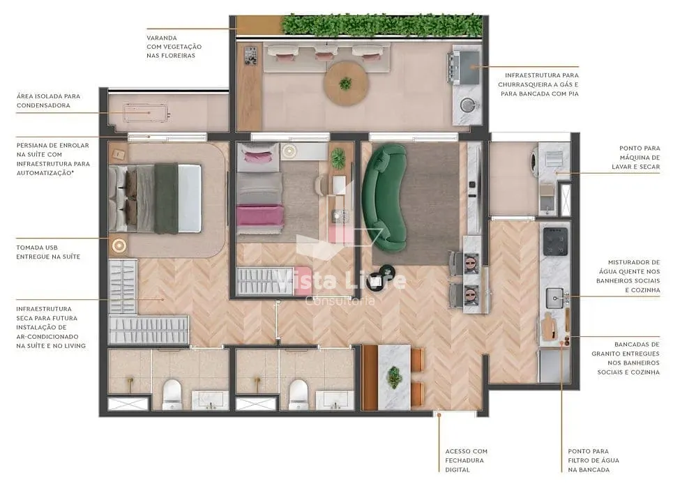 Apartamento, 2 quartos, 69 m² - Foto 22