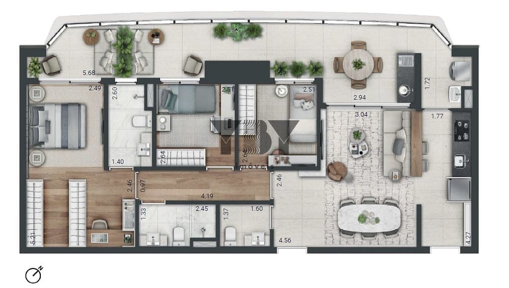 Apartamento à venda com 3 quartos, 122m² - Foto 34