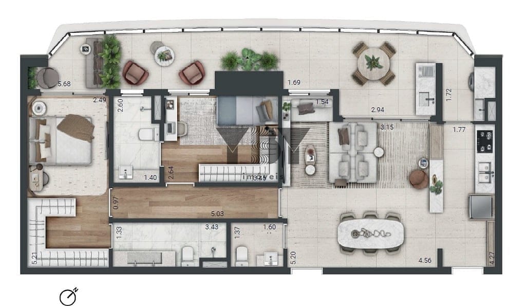 Apartamento à venda com 3 quartos, 122m² - Foto 35