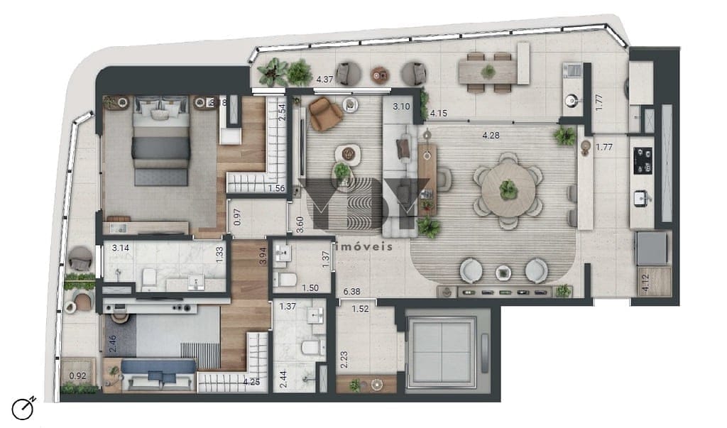 Apartamento à venda com 3 quartos, 122m² - Foto 37