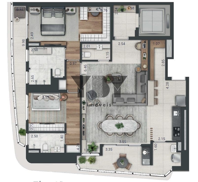 Apartamento à venda com 3 quartos, 122m² - Foto 39