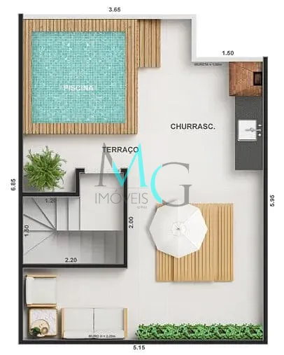 Apartamento, 2 quartos, 50 m² - Foto 22
