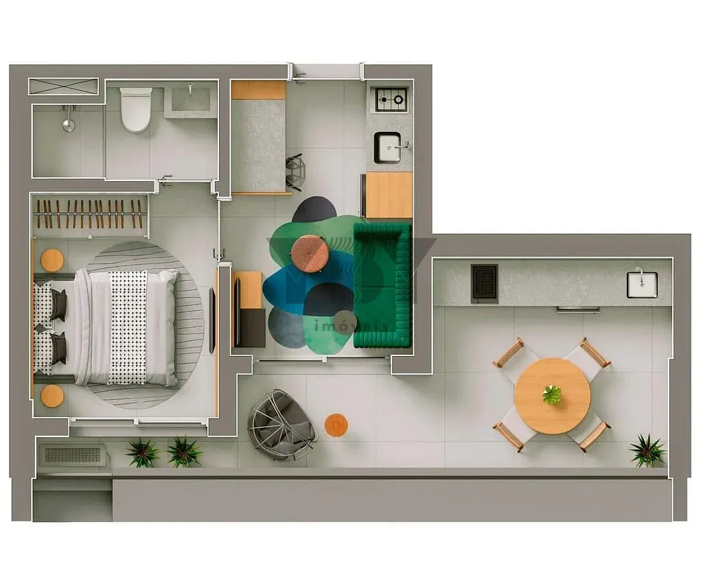 Apartamento, 1 quarto, 52 m² - Foto 29