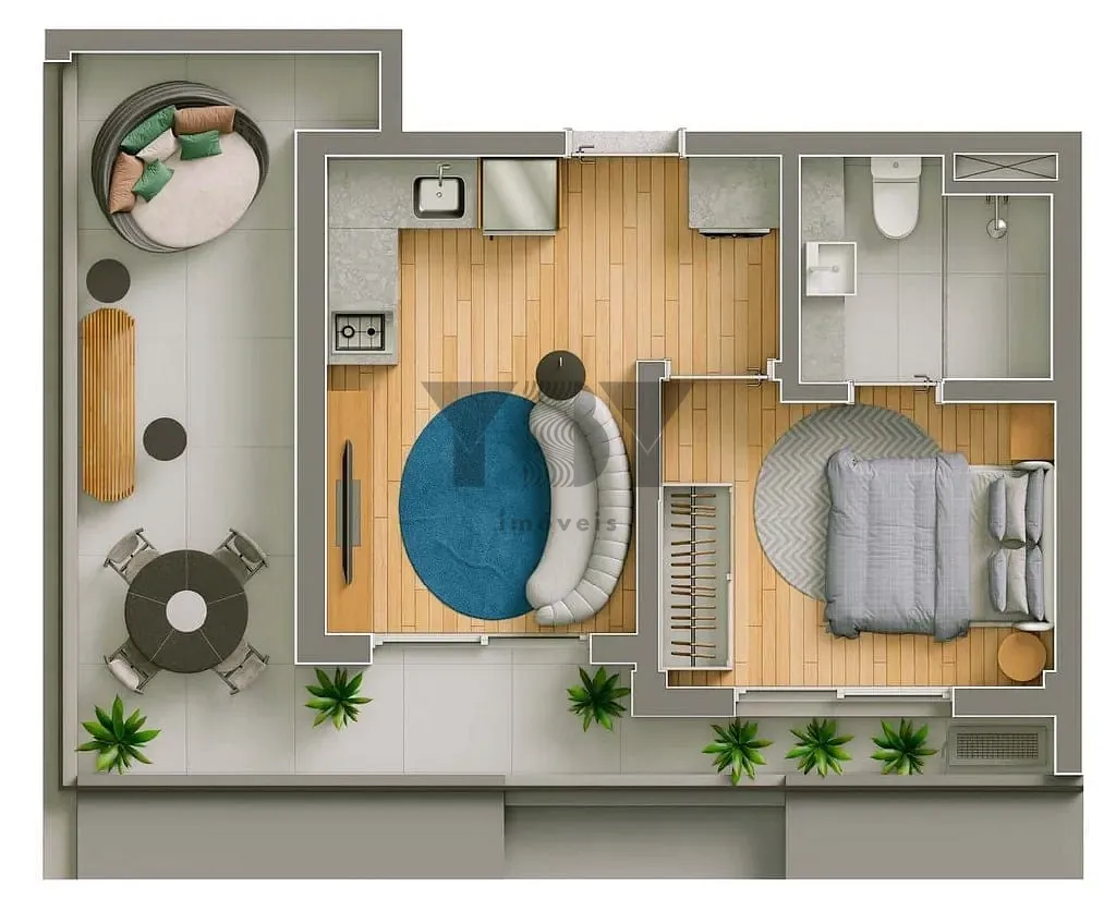 Apartamento, 1 quarto, 52 m² - Foto 31
