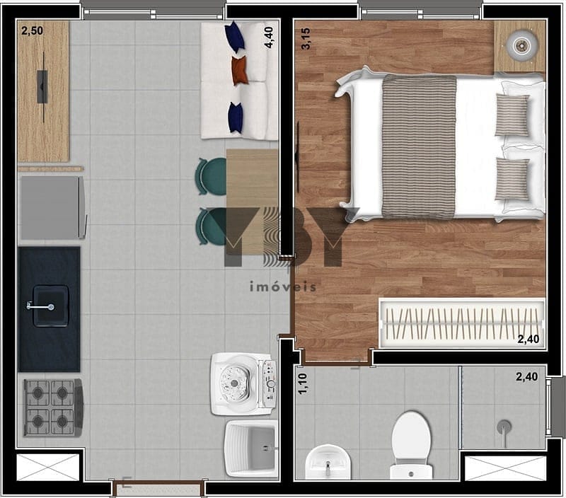 Apartamento à venda com 2 quartos, 33m² - Foto 22