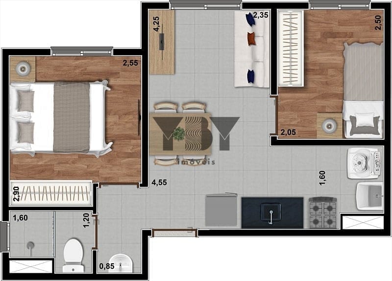 Apartamento à venda com 2 quartos, 33m² - Foto 24