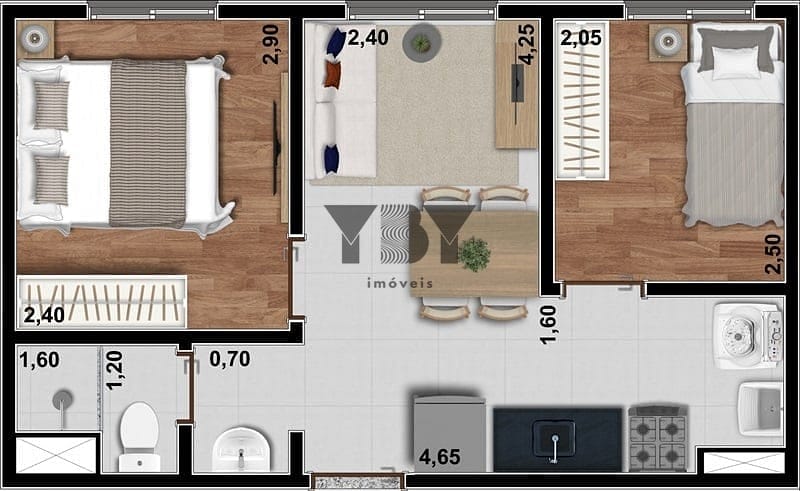 Apartamento à venda com 2 quartos, 33m² - Foto 25