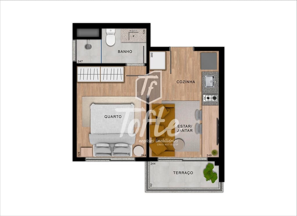 Apartamento, 2 quartos, 37 m² - Foto 23