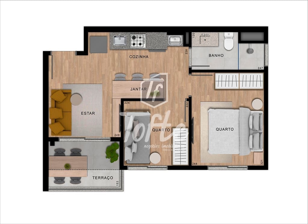 Apartamento, 2 quartos, 37 m² - Foto 24
