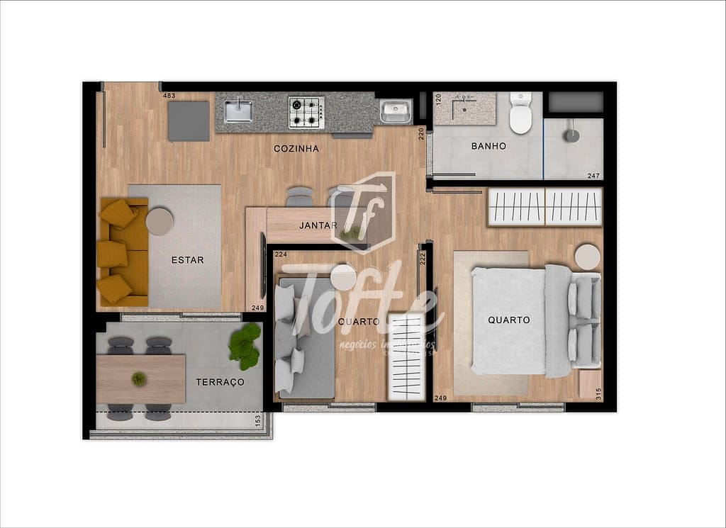 Apartamento, 2 quartos, 37 m² - Foto 25