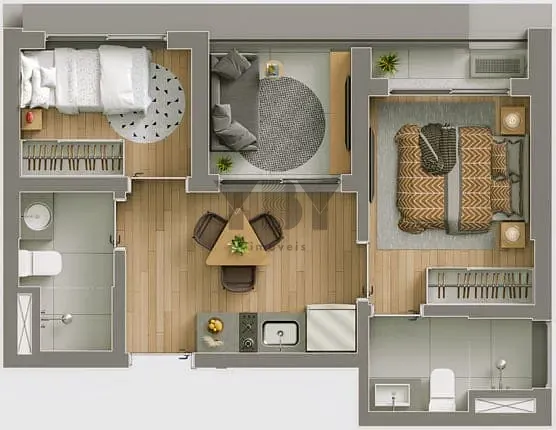 Apartamento, 2 quartos, 46 m² - Foto 29