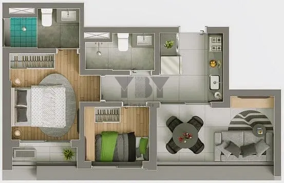 Apartamento, 2 quartos, 46 m² - Foto 30