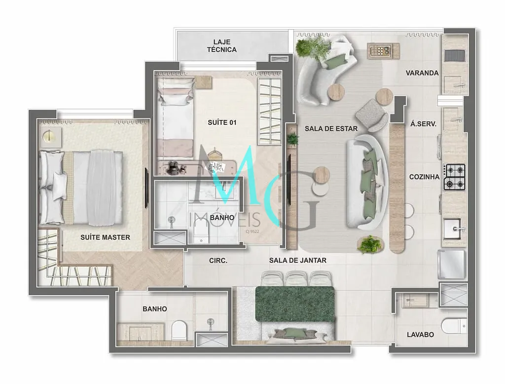 Apartamento, 4 quartos, 131 m² - Foto 69