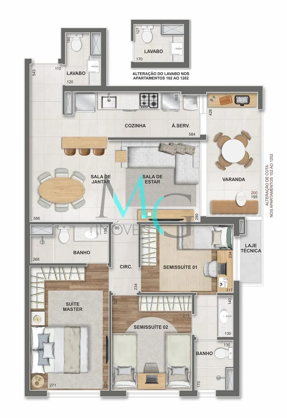 Apartamento, 4 quartos, 131 m² - Foto 72