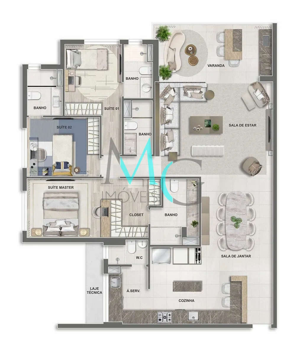 Cobertura, 4 quartos, 292 m² - Foto 80