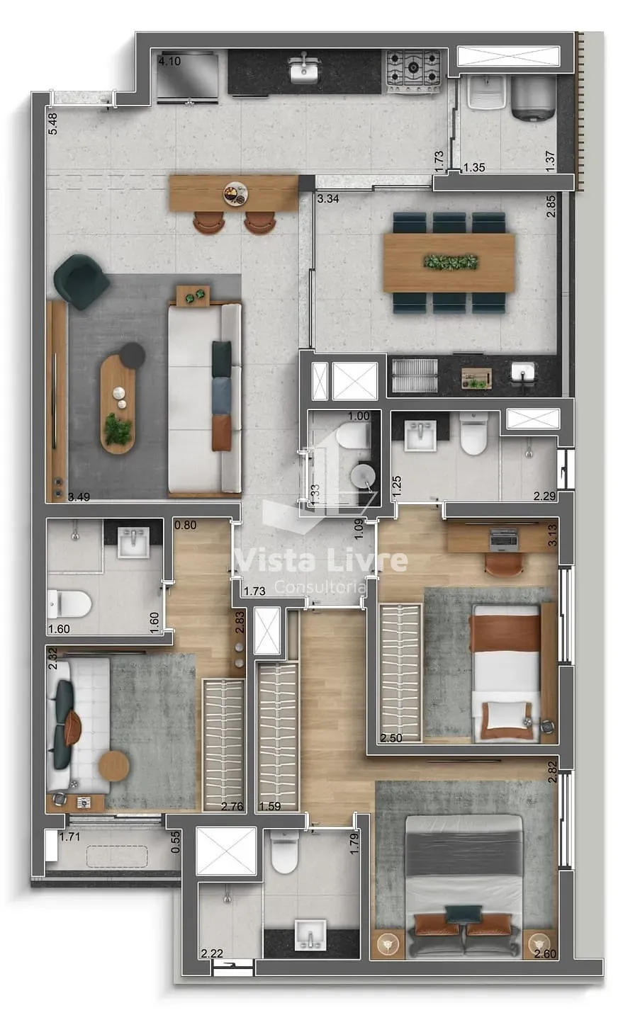 Apartamento, 3 quartos, 122 m² - Foto 29