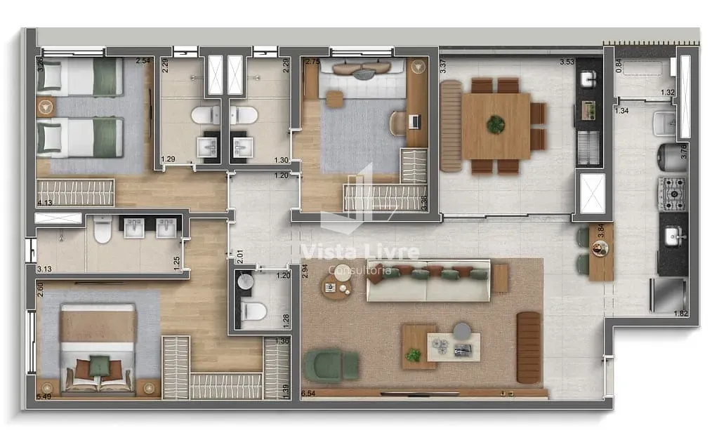 Apartamento, 3 quartos, 122 m² - Foto 31
