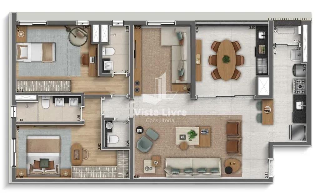 Apartamento, 3 quartos, 122 m² - Foto 32
