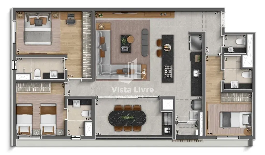 Apartamento, 3 quartos, 122 m² - Foto 33