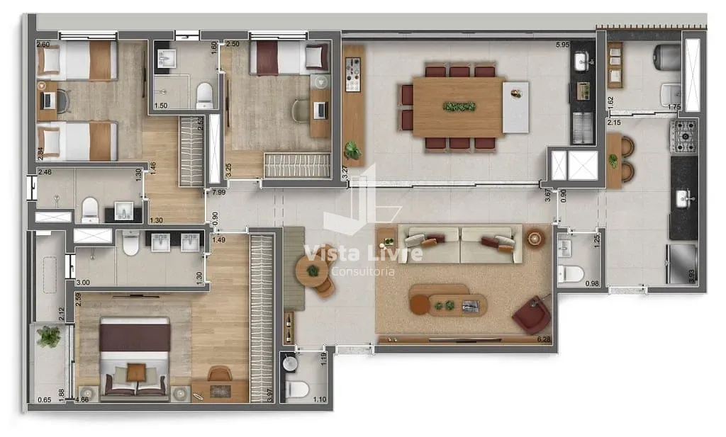 Apartamento, 3 quartos, 122 m² - Foto 35