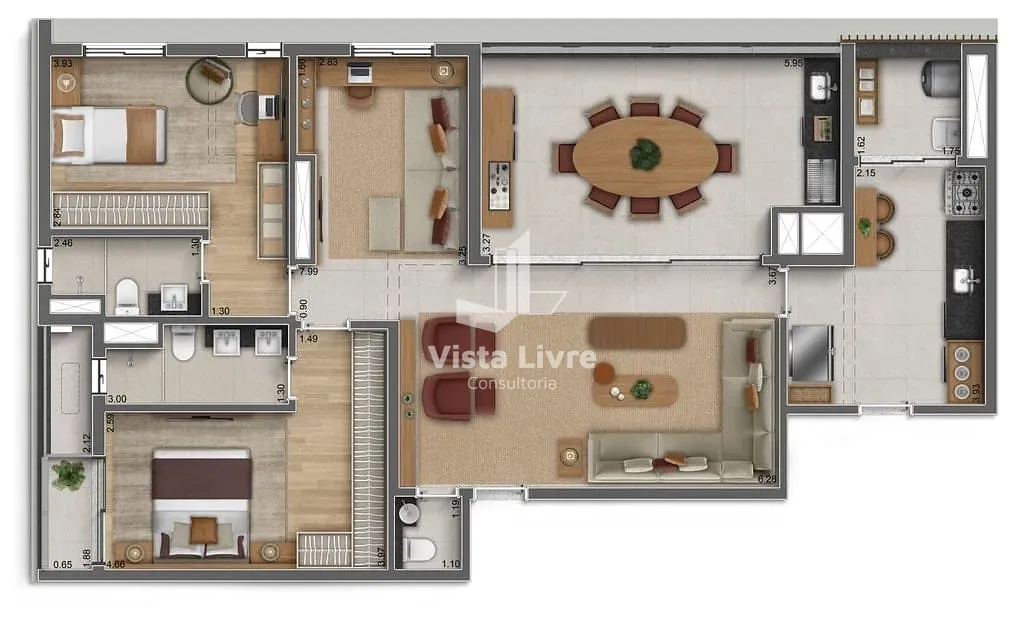 Apartamento, 3 quartos, 122 m² - Foto 36