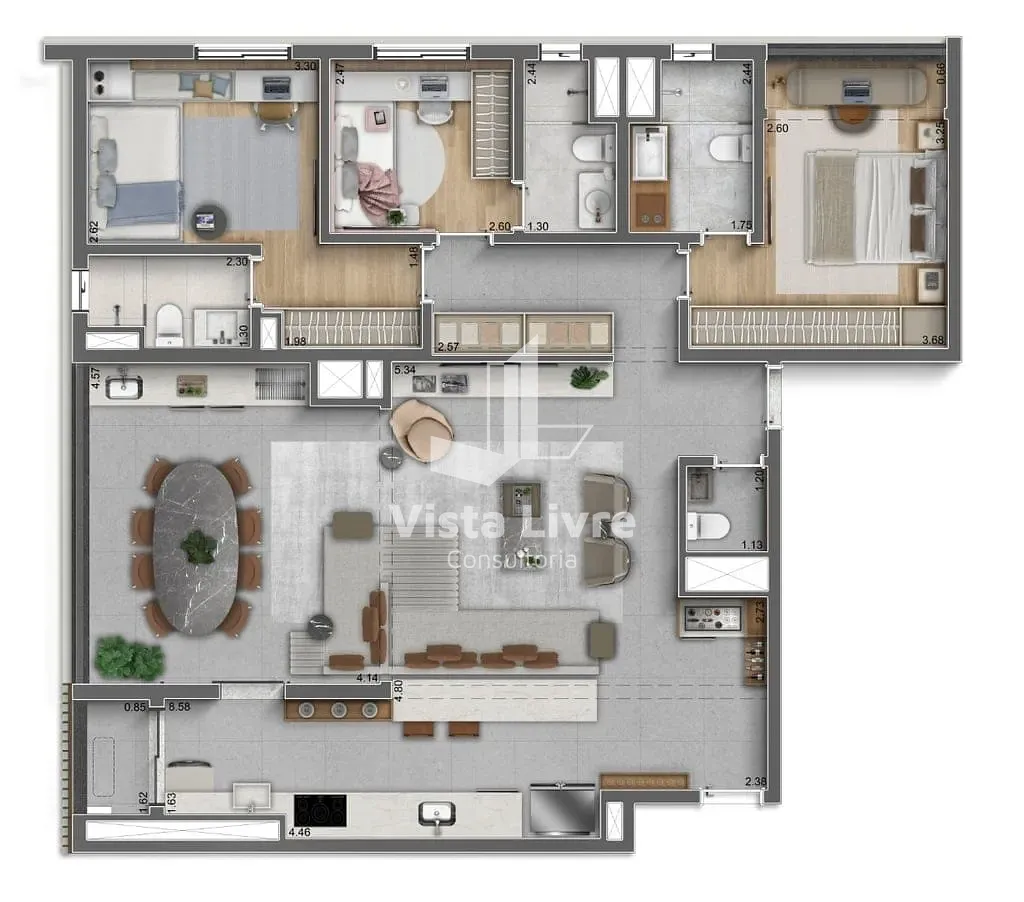 Apartamento, 3 quartos, 122 m² - Foto 38