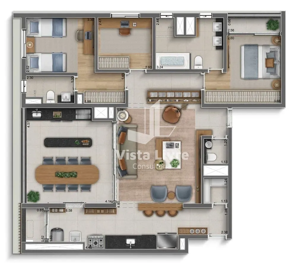 Apartamento, 3 quartos, 122 m² - Foto 39