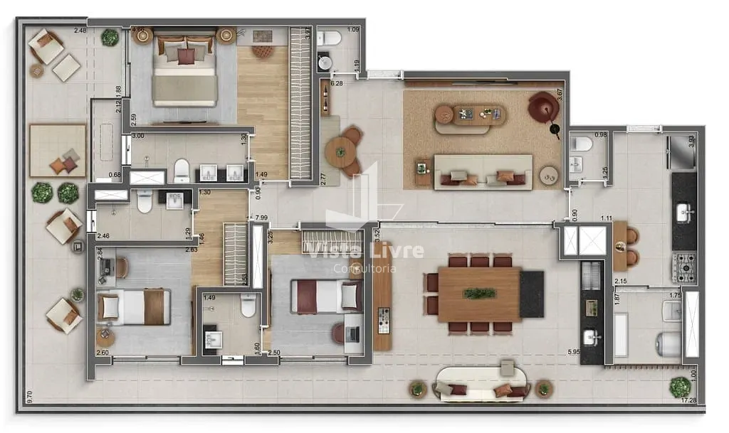 Apartamento, 3 quartos, 122 m² - Foto 40