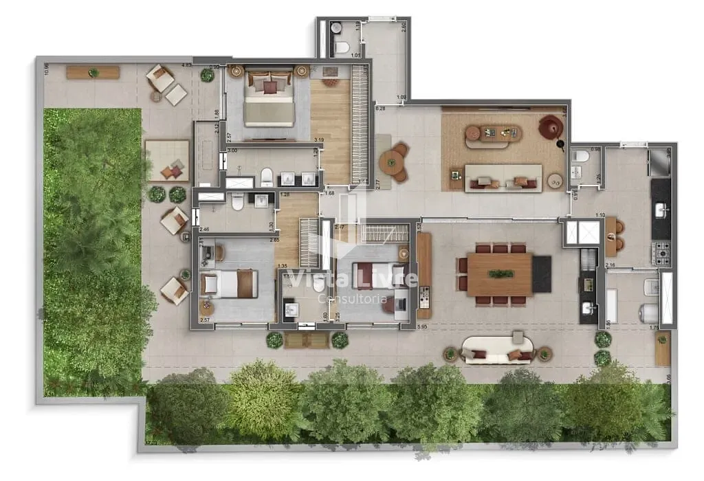 Apartamento, 3 quartos, 122 m² - Foto 42