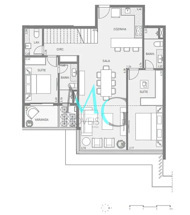 Apartamento, 3 quartos, 125 m² - Foto 24
