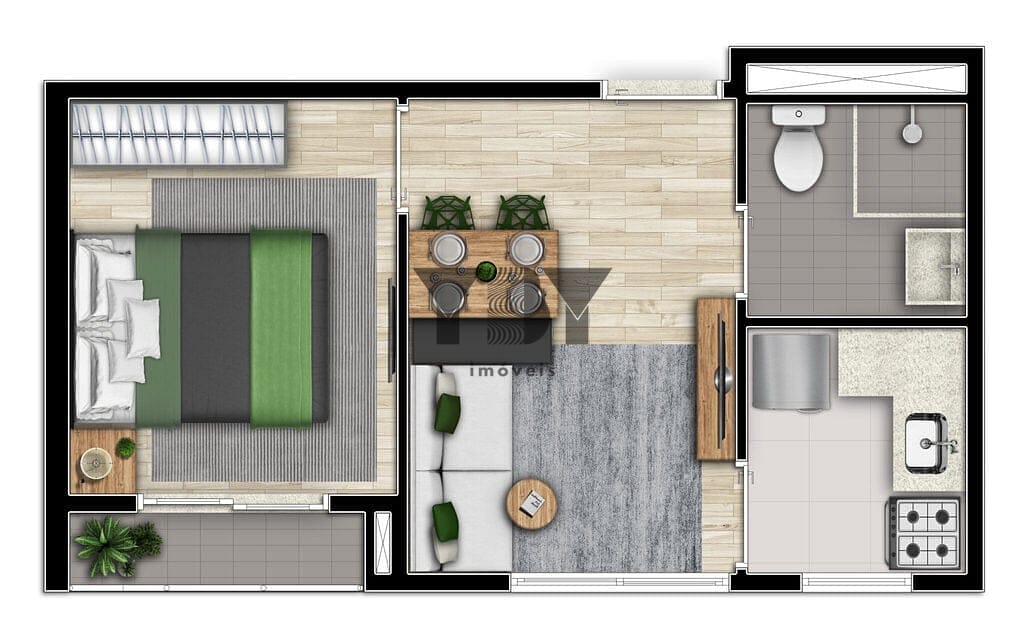 Apartamento, 1 quarto, 33 m² - Foto 17