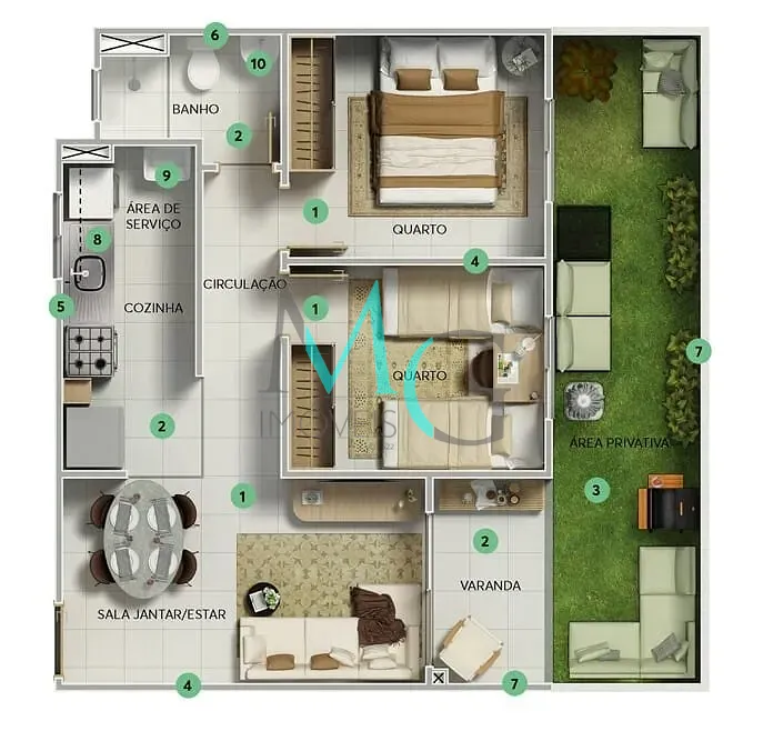 Apartamento, 2 quartos, 57 m² - Foto 14
