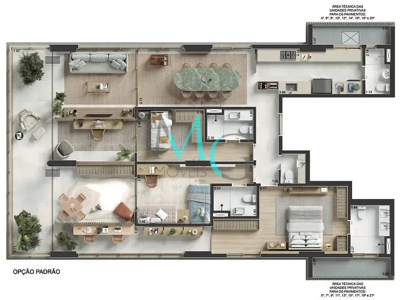 Apartamento, 3 quartos, 167 m² - Foto 21